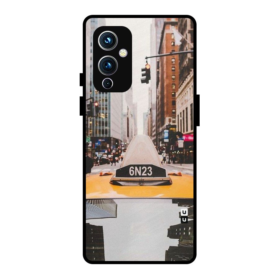 City Taxi Metal Back Case for OnePlus 9