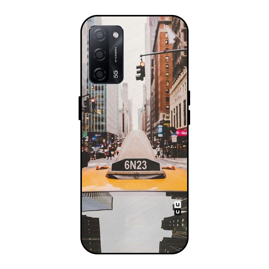 City Taxi Metal Back Case for Oppo A53s 5G
