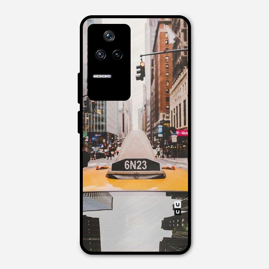 City Taxi Metal Back Case for Poco F4 5G