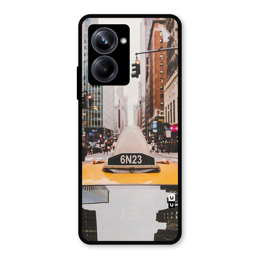 City Taxi Metal Back Case for Realme 10 Pro