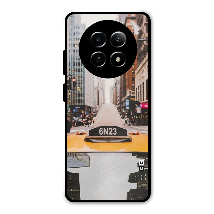 City Taxi Metal Back Case for Realme 12x 5G