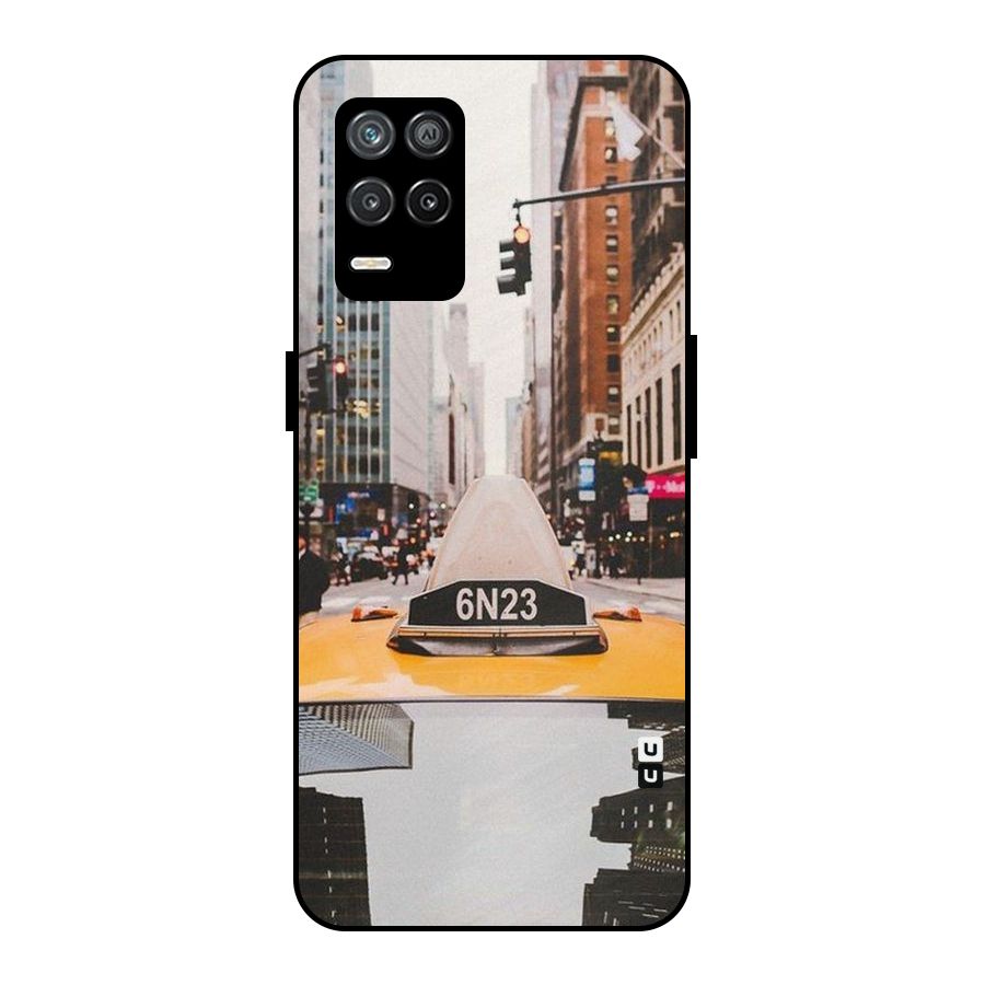 City Taxi Metal Back Case for Realme 8s 5G