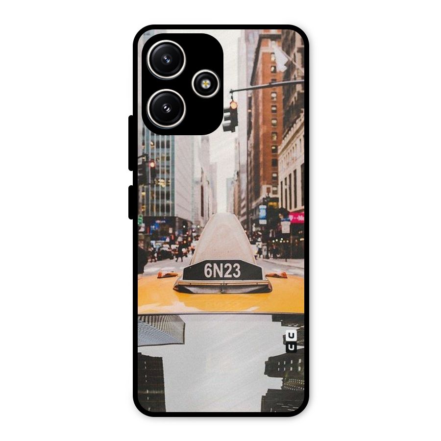 City Taxi Metal Back Case for Redmi 12 5G