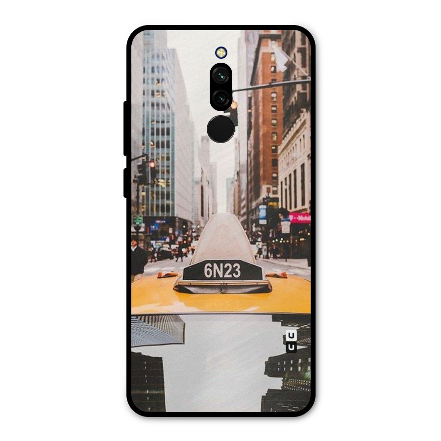 City Taxi Metal Back Case for Redmi 8