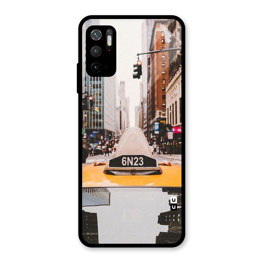 City Taxi Metal Back Case for Redmi Note 10T 5G