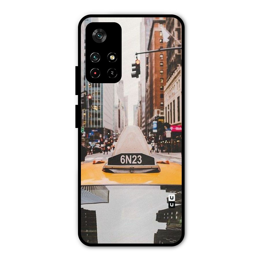 City Taxi Metal Back Case for Redmi Note 11T 5G