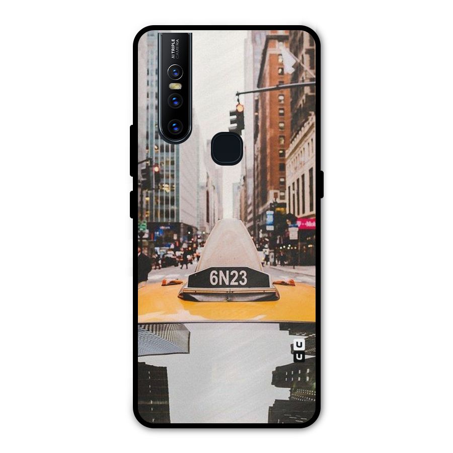 City Taxi Metal Back Case for Vivo V15