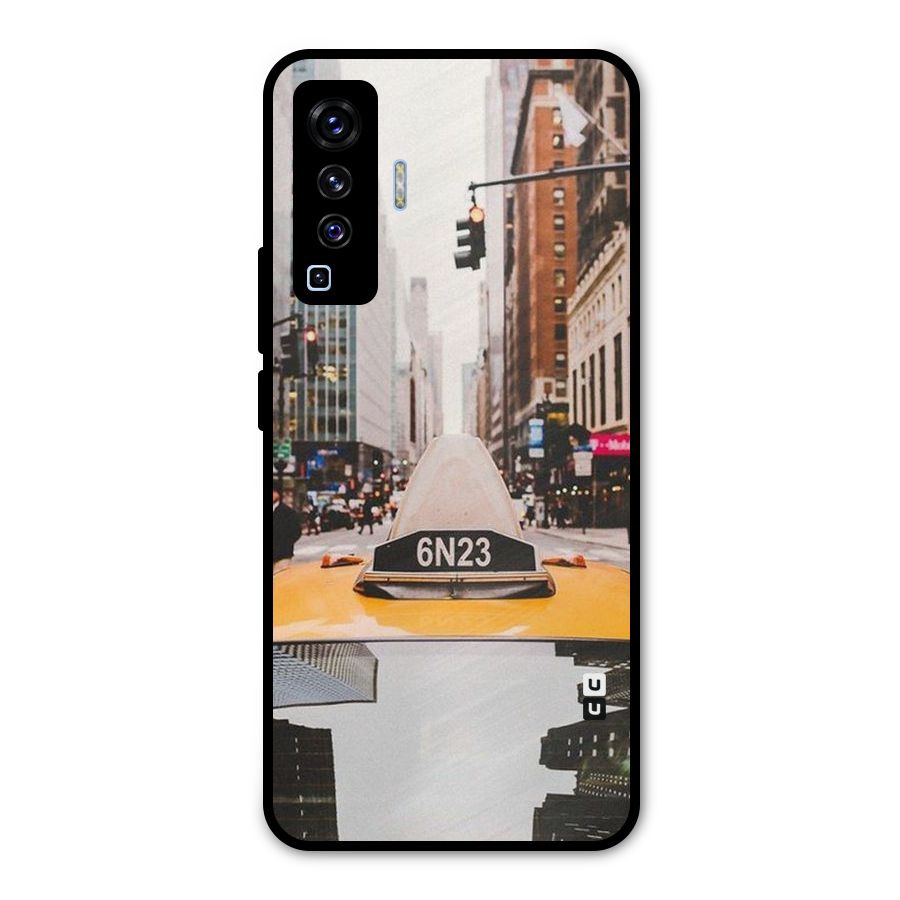 City Taxi Metal Back Case for Vivo X50