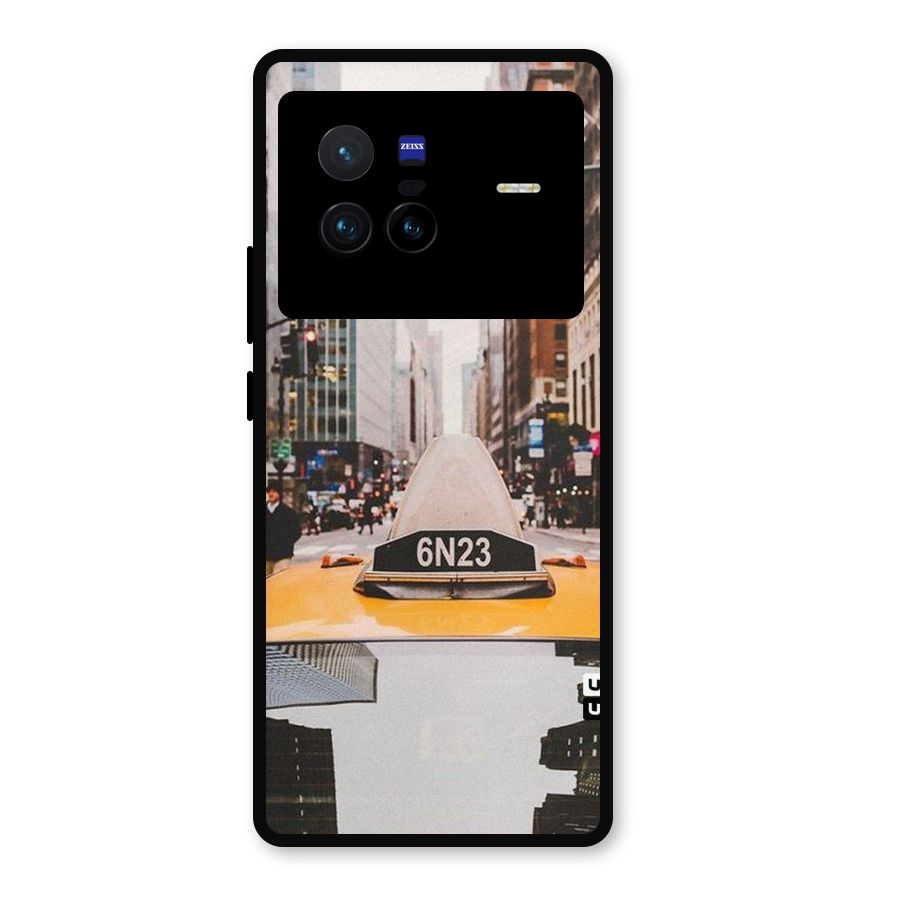 City Taxi Metal Back Case for Vivo X80