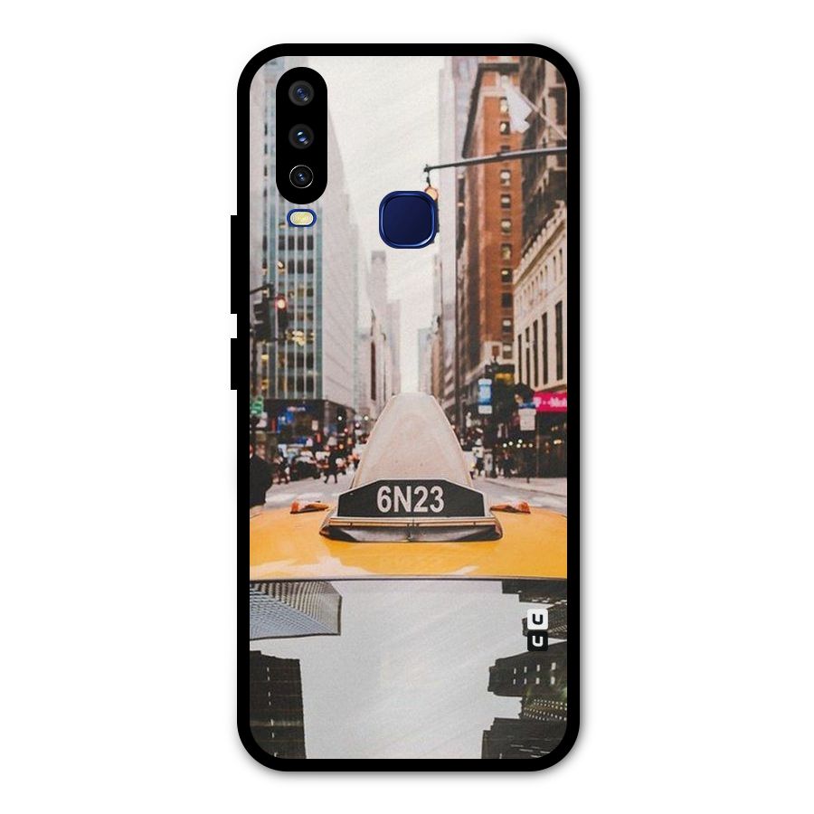 City Taxi Metal Back Case for Vivo Y12