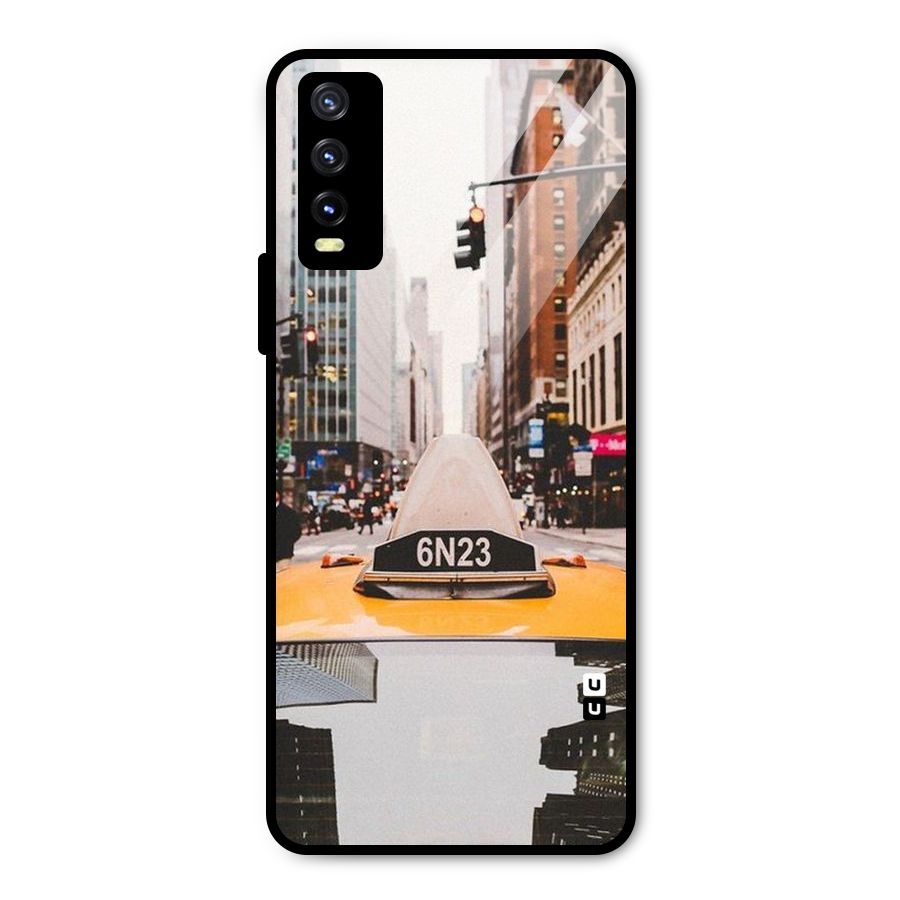 City Taxi Metal Back Case for Vivo Y20