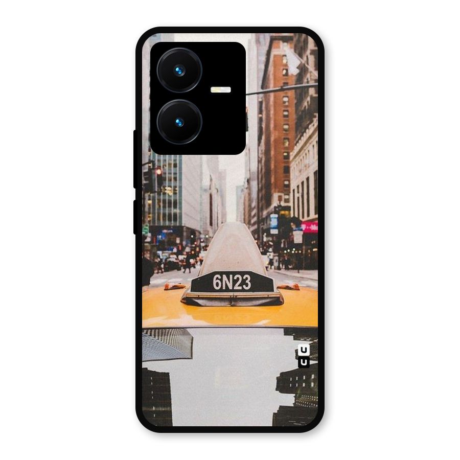 City Taxi Metal Back Case for Vivo Y22