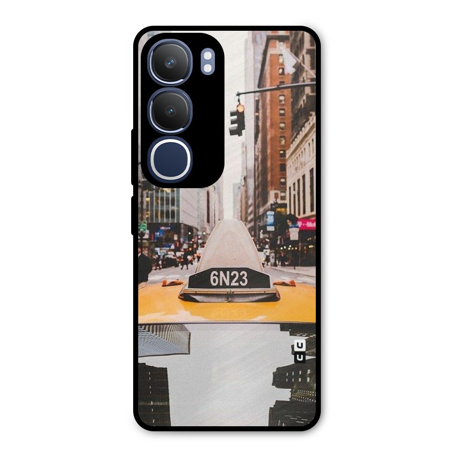 City Taxi Metal Back Case for Vivo Y29