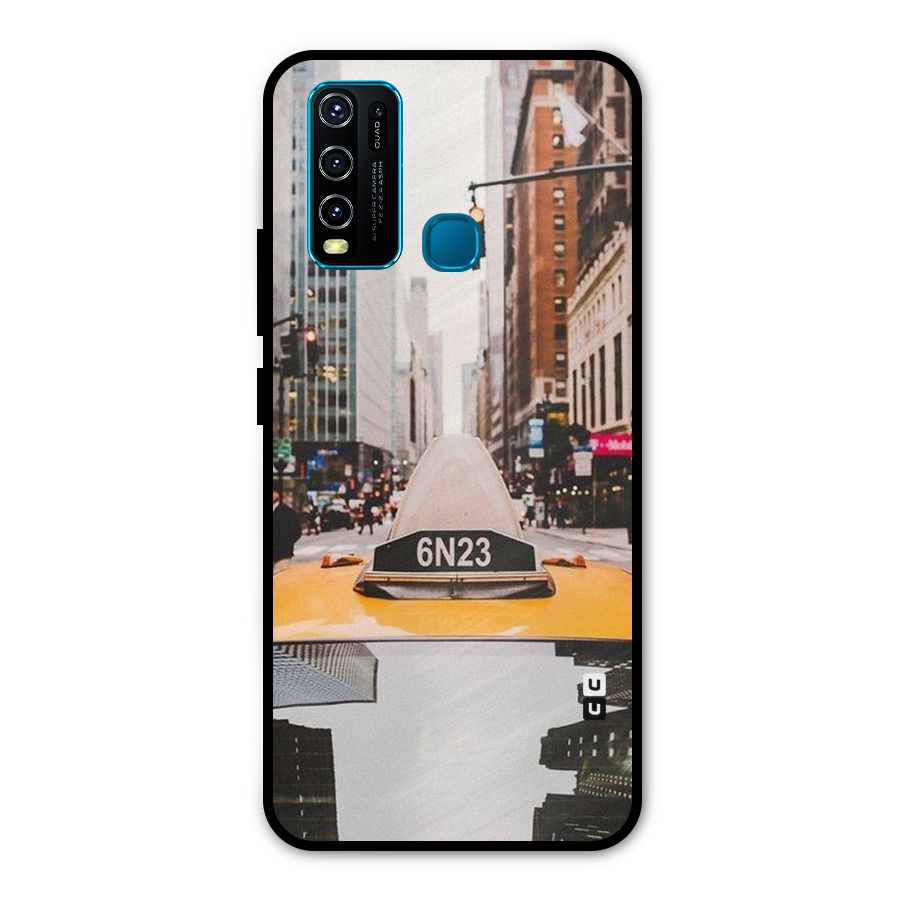 City Taxi Metal Back Case for Vivo Y30