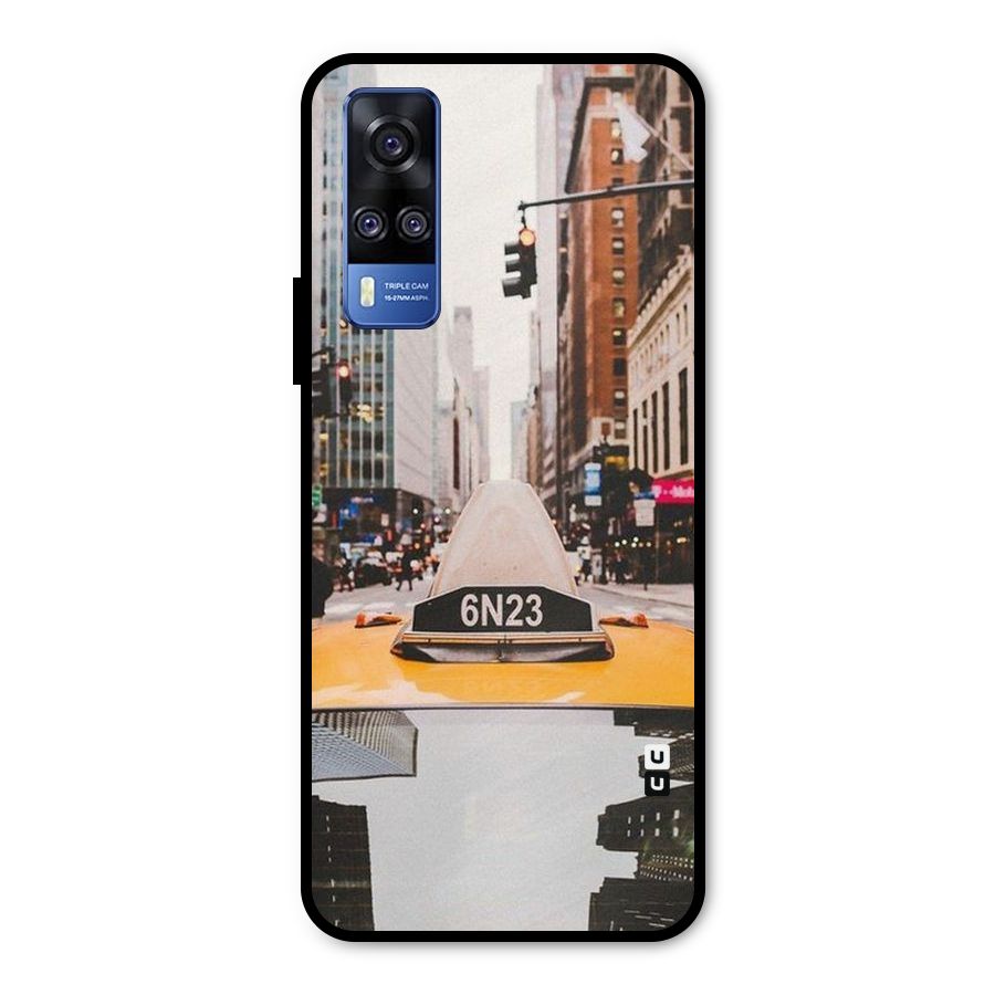 City Taxi Metal Back Case for Vivo Y31