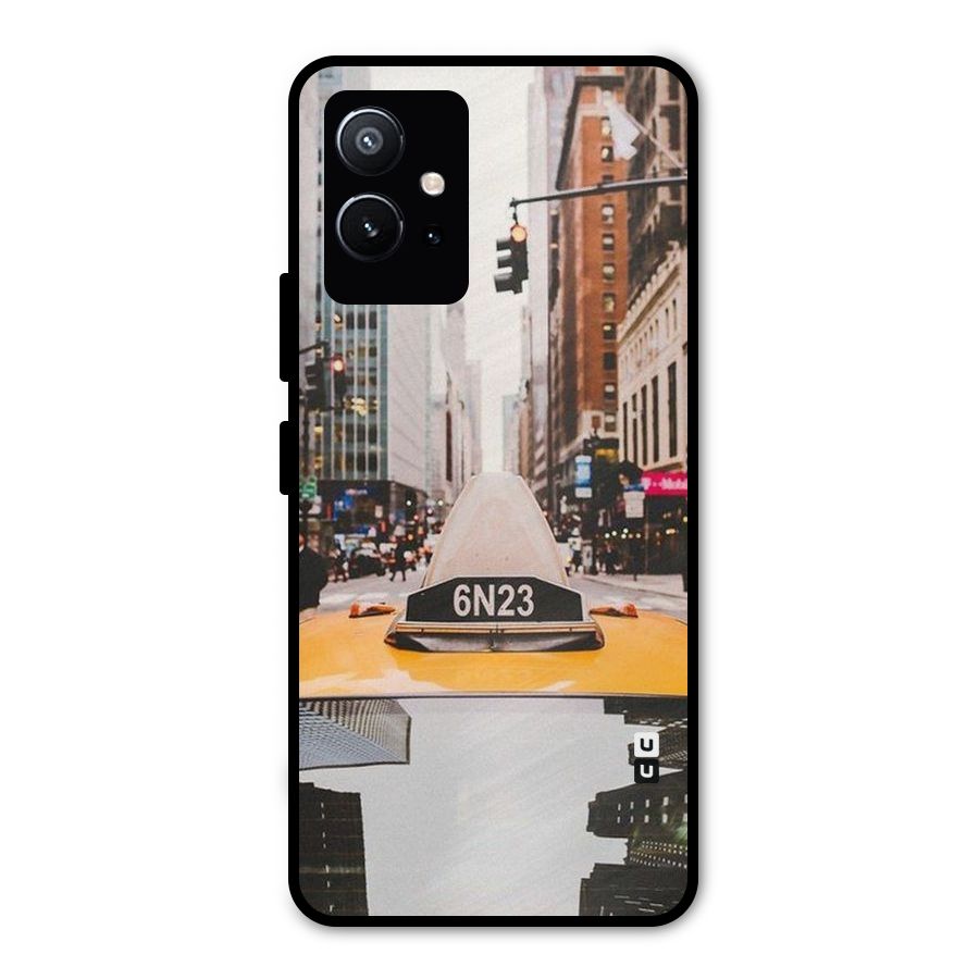 City Taxi Metal Back Case for Vivo Y75 5G
