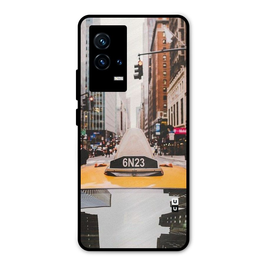 City Taxi Metal Back Case for iQOO 9 5G