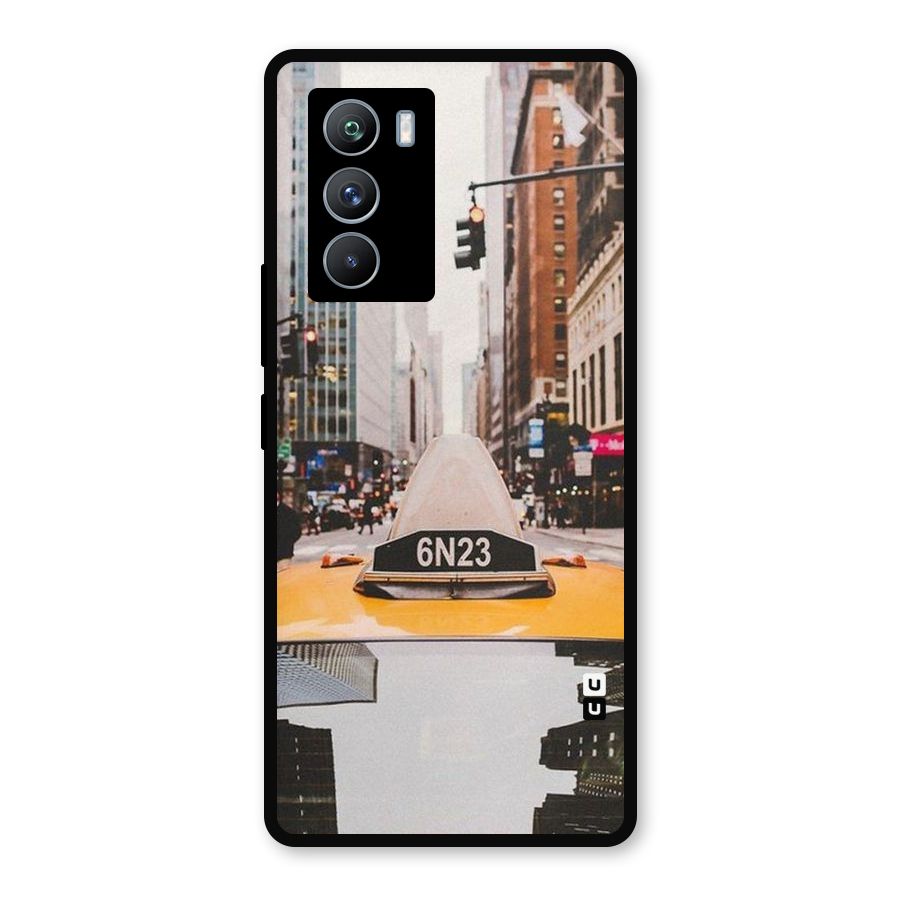 City Taxi Metal Back Case for iQOO 9 SE
