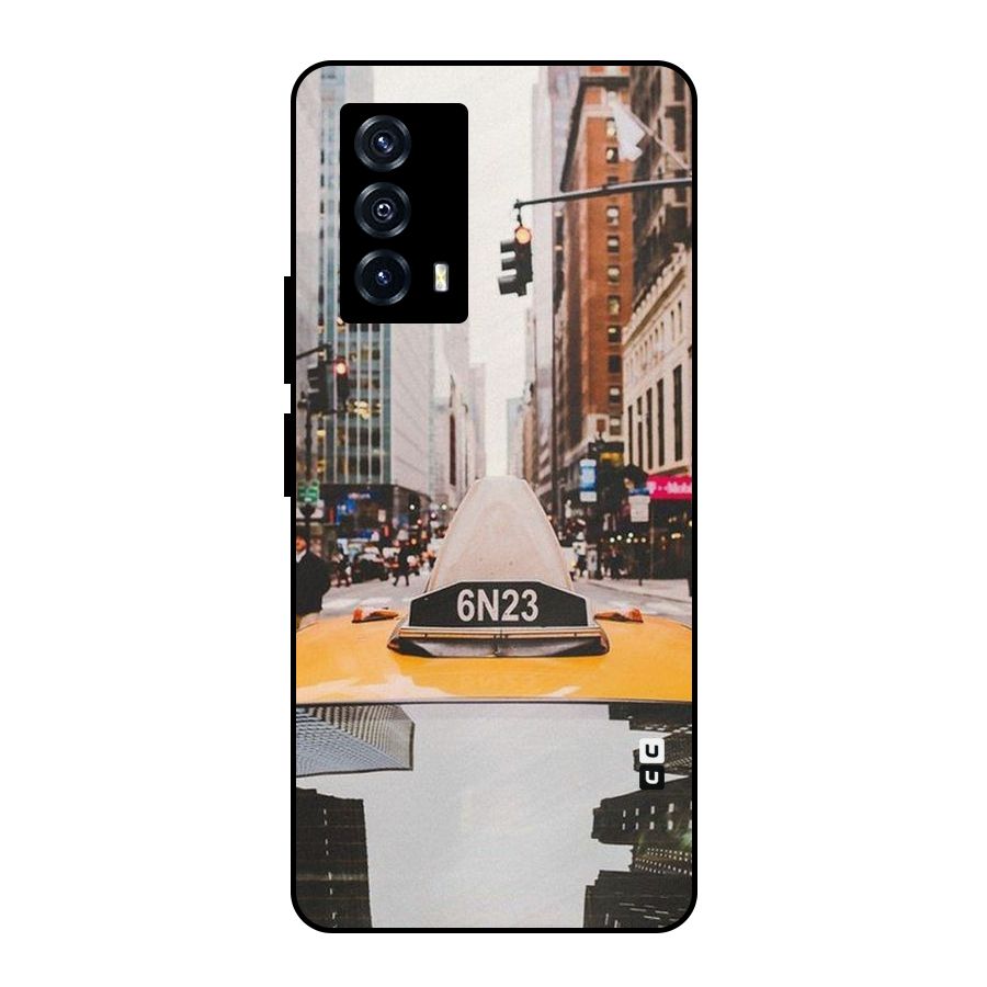 City Taxi Metal Back Case for iQOO Z5