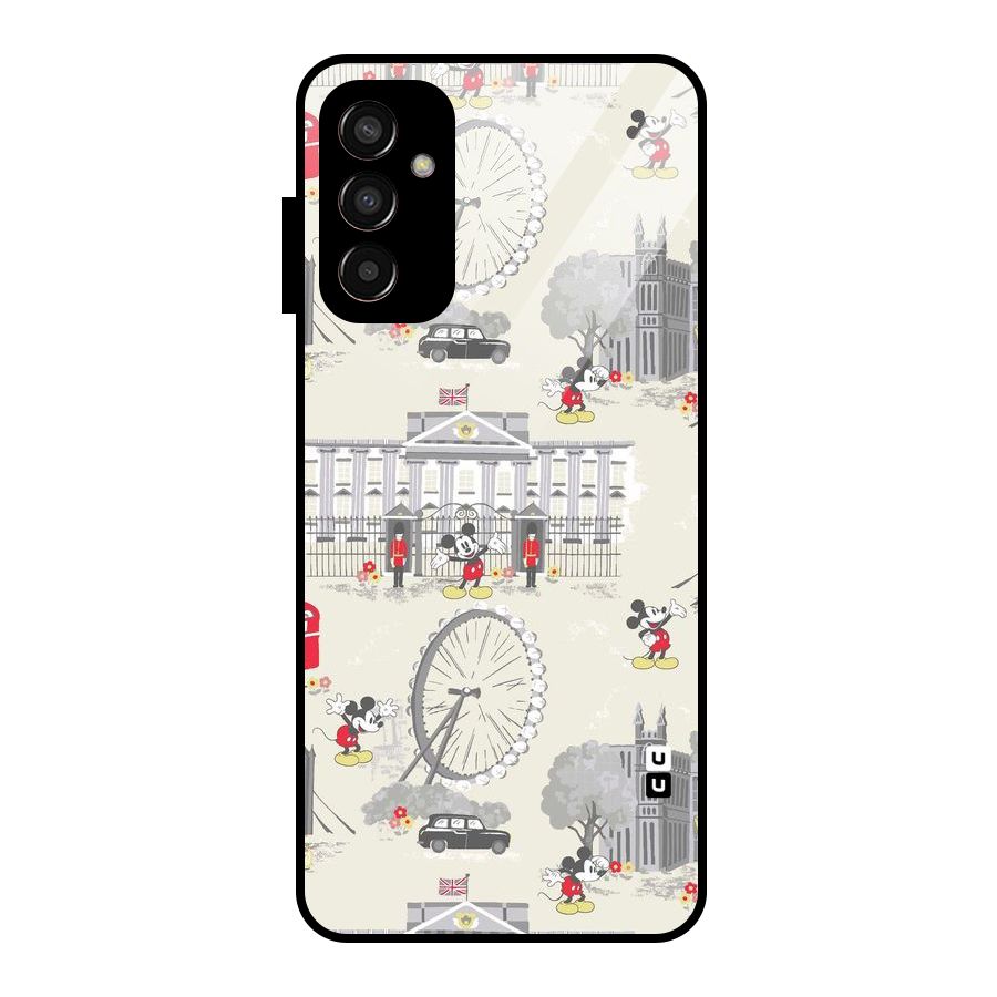 City Tour Pattern Glass Back Case for Galaxy F13