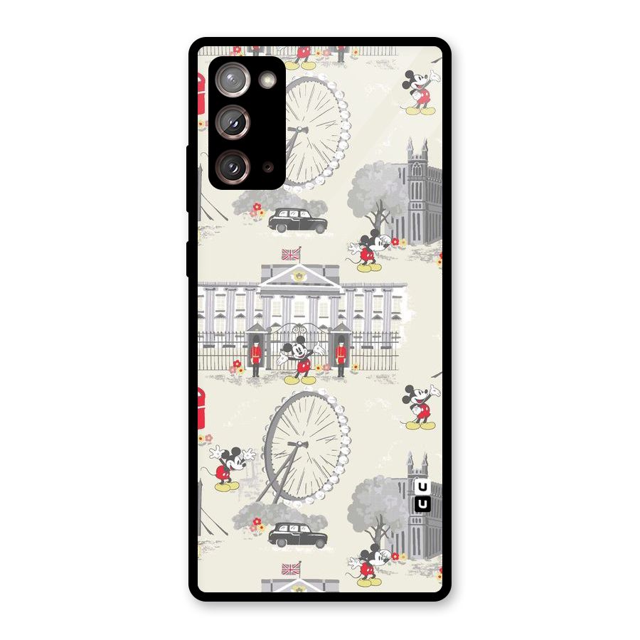 City Tour Pattern Glass Back Case for Galaxy Note 20