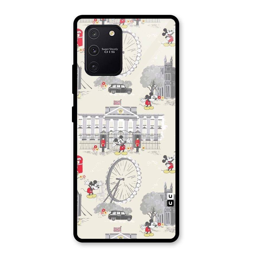 City Tour Pattern Glass Back Case for Galaxy S10 Lite