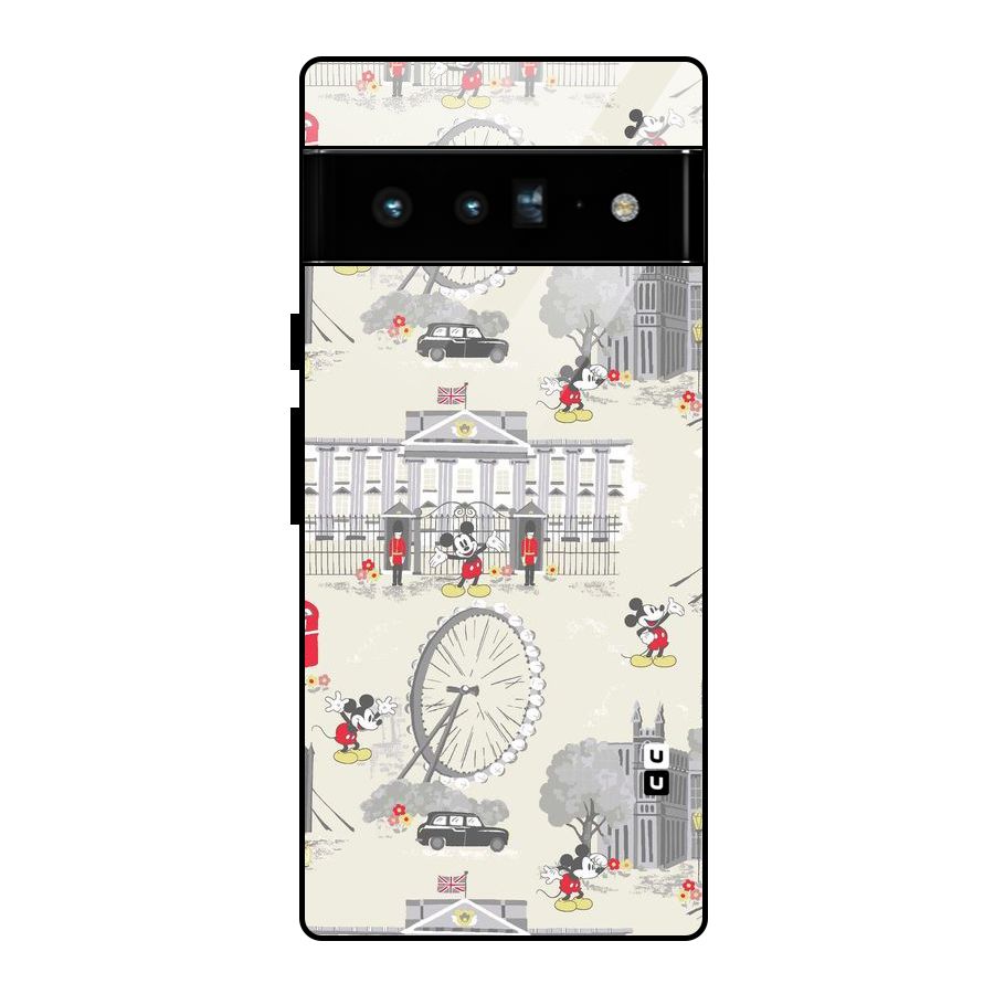 City Tour Pattern Glass Back Case for Google Pixel 6 Pro