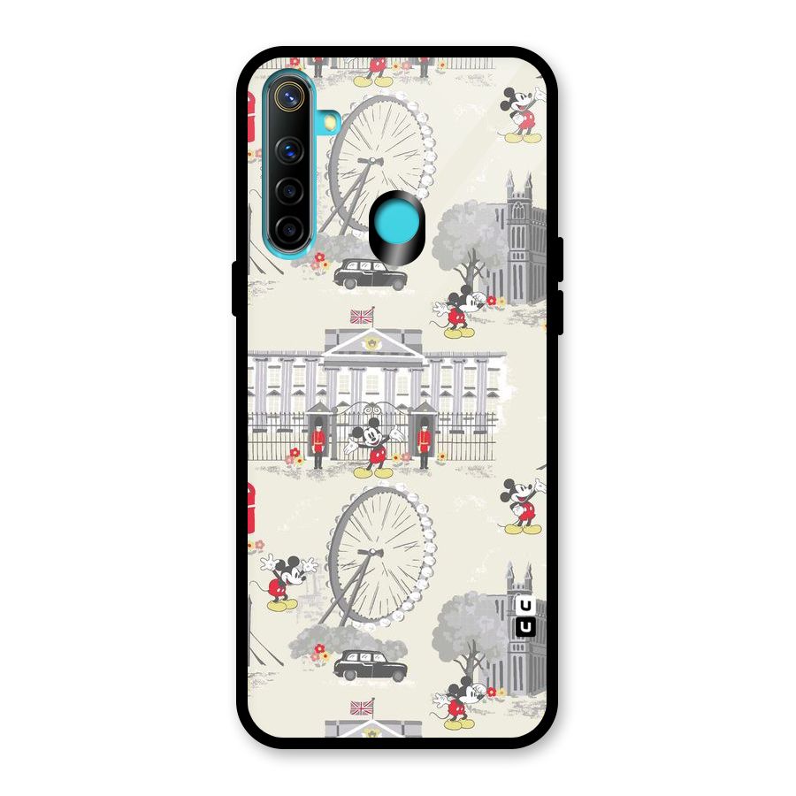 City Tour Pattern Glass Back Case for Realme 5i