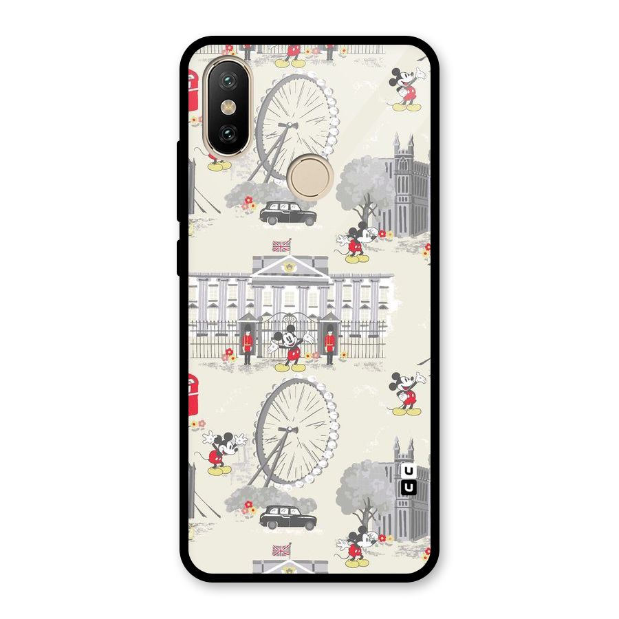 City Tour Pattern Glass Back Case for Redmi A2