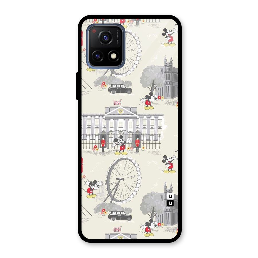 City Tour Pattern Glass Back Case for Vivo Y72 5G