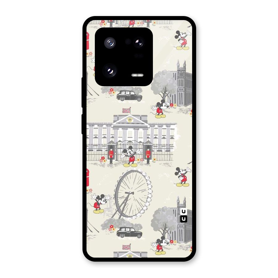 City Tour Pattern Glass Back Case for Xiaomi 13 Pro