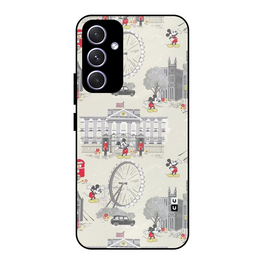 City Tour Pattern Metal Back Case for Galaxy A54