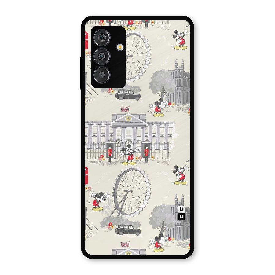 City Tour Pattern Metal Back Case for Galaxy F13
