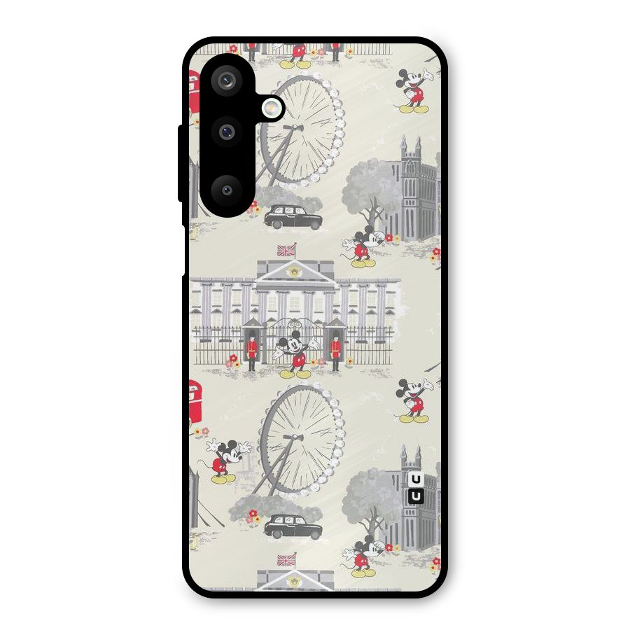 City Tour Pattern Metal Back Case for Galaxy M16