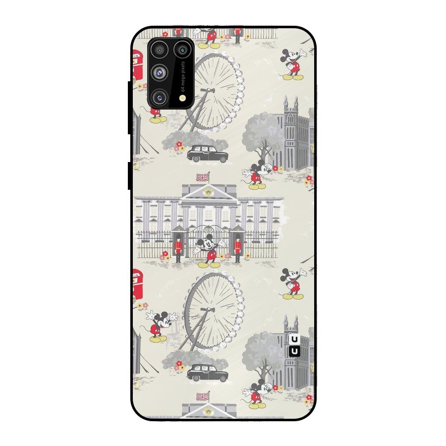 City Tour Pattern Metal Back Case for Galaxy M31