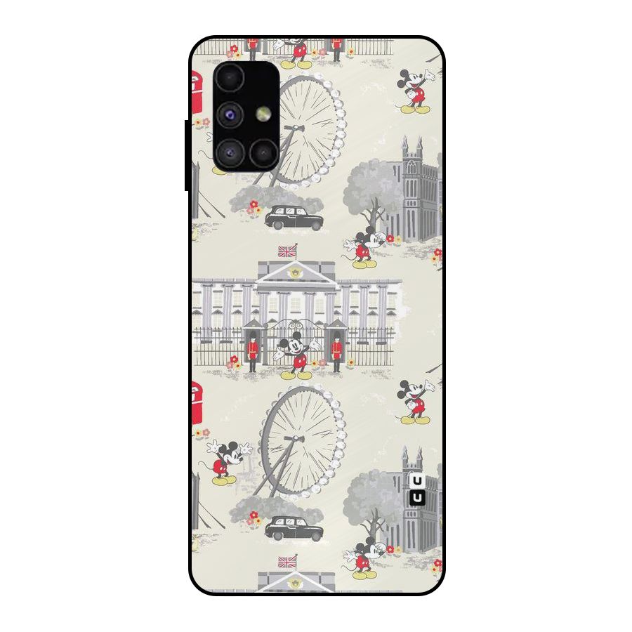 City Tour Pattern Metal Back Case for Galaxy M51