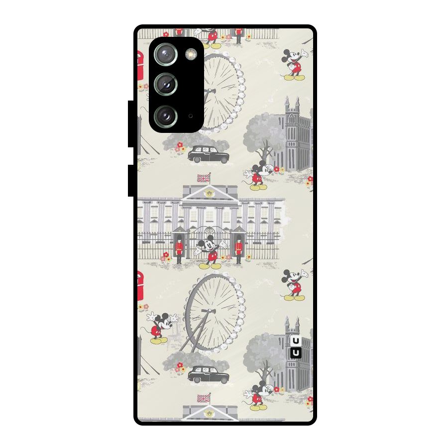 City Tour Pattern Metal Back Case for Galaxy Note 20