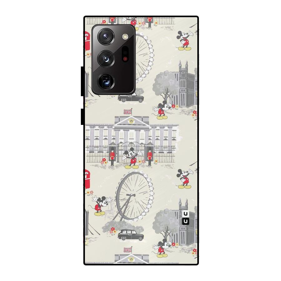 City Tour Pattern Metal Back Case for Galaxy Note 20 Ultra