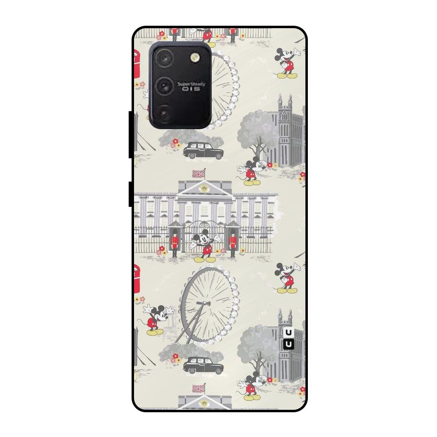City Tour Pattern Metal Back Case for Galaxy S10 Lite
