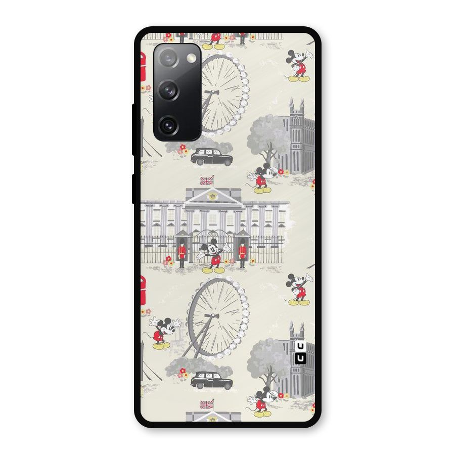 City Tour Pattern Metal Back Case for Galaxy S20 FE 5G