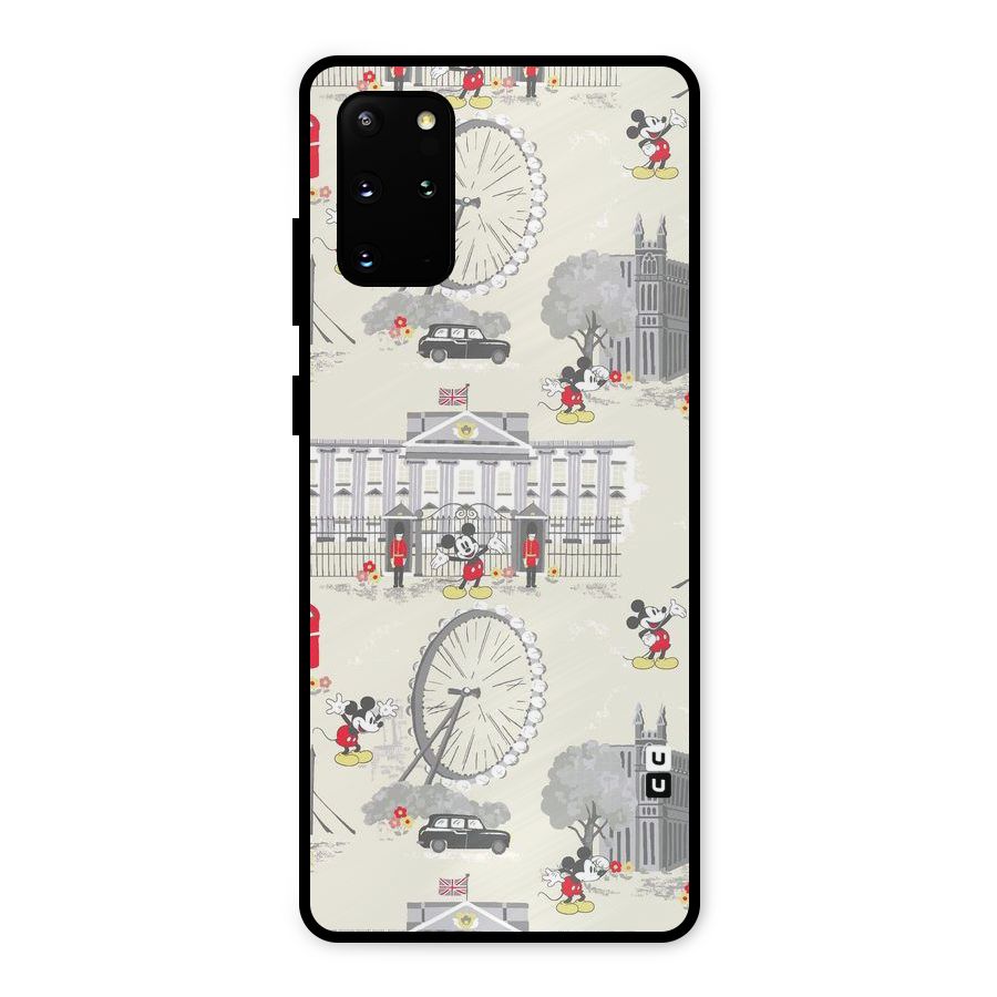 City Tour Pattern Metal Back Case for Galaxy S20 Plus