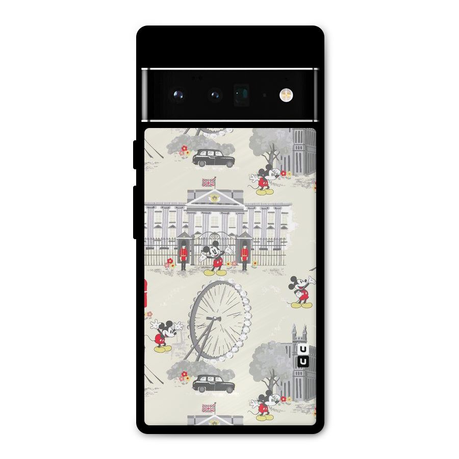 City Tour Pattern Metal Back Case for Google Pixel 6 Pro