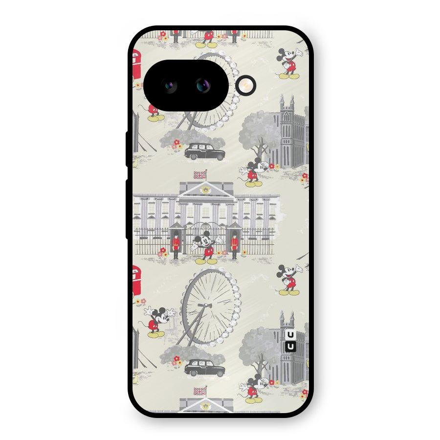 City Tour Pattern Metal Back Case for Google Pixel 9a