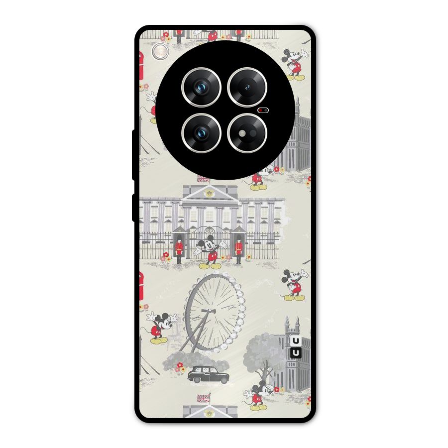 City Tour Pattern Metal Back Case for Infinix Zero 40 5G