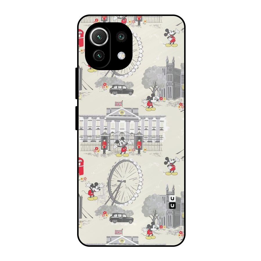 City Tour Pattern Metal Back Case for Mi 11 Lite NE 5G