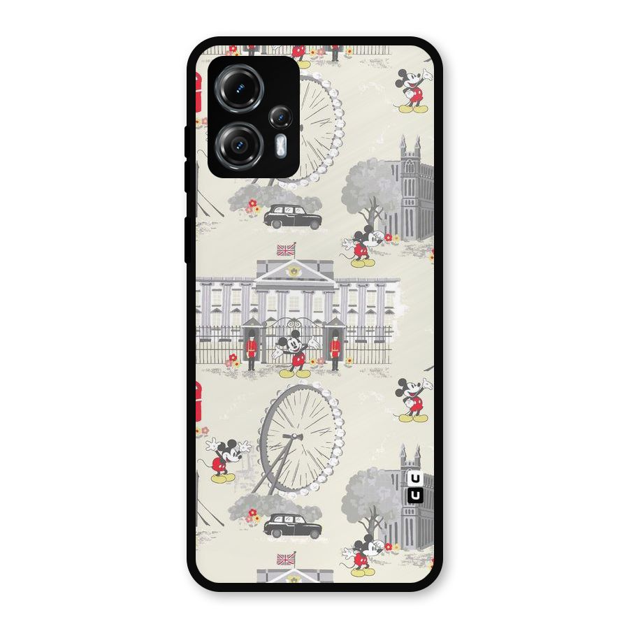 City Tour Pattern Metal Back Case for Moto G13