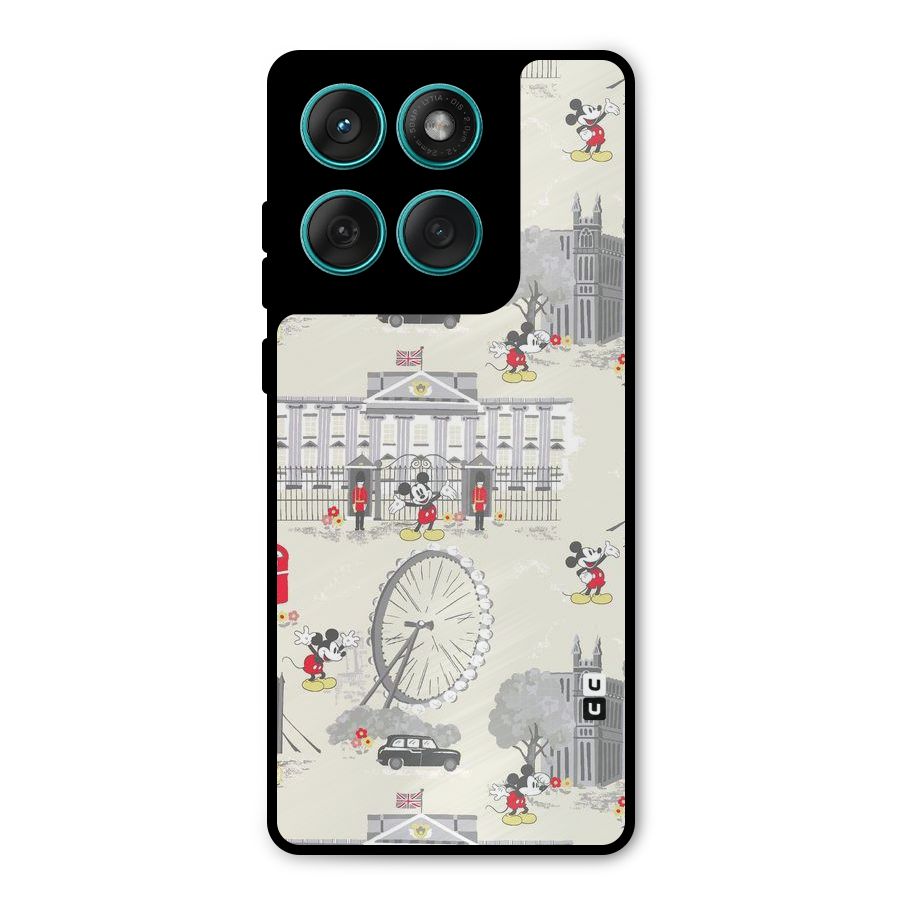 City Tour Pattern Metal Back Case for Motorola Edge 60 Fusion