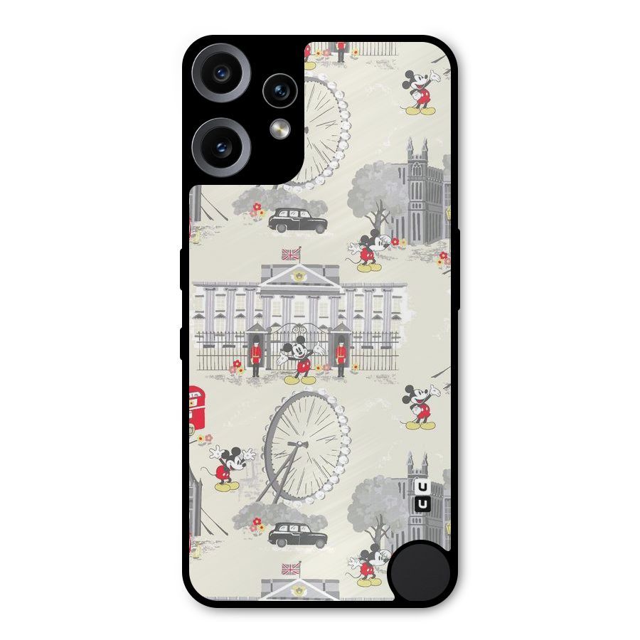 City Tour Pattern Metal Back Case for Nothing CMF Phone 2 Pro