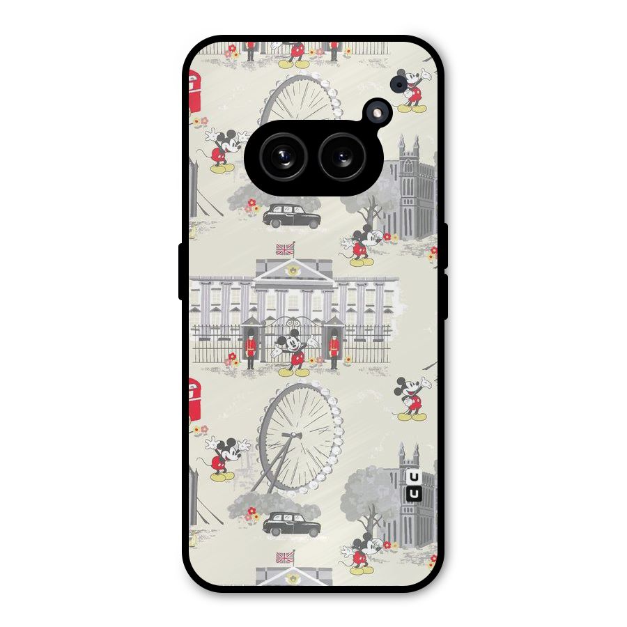 City Tour Pattern Metal Back Case for Nothing Phone 2a Plus