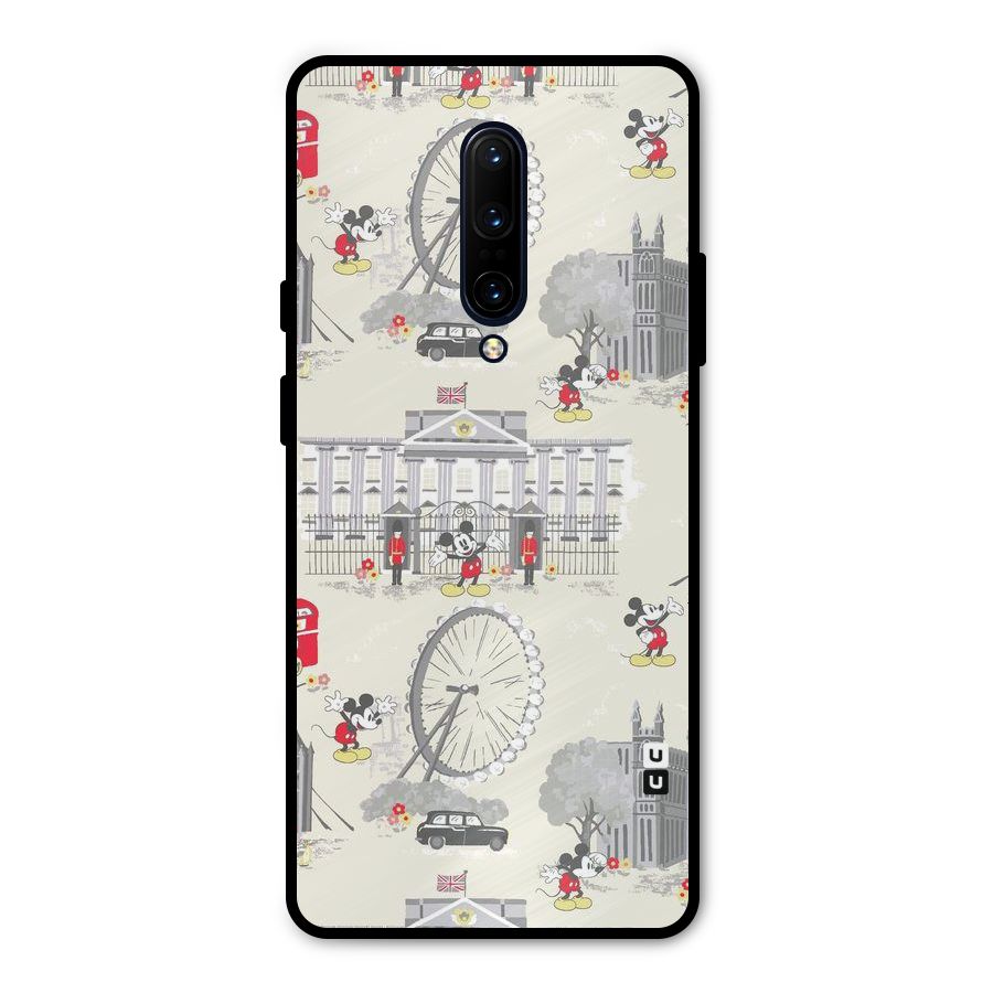 City Tour Pattern Metal Back Case for OnePlus 7 Pro